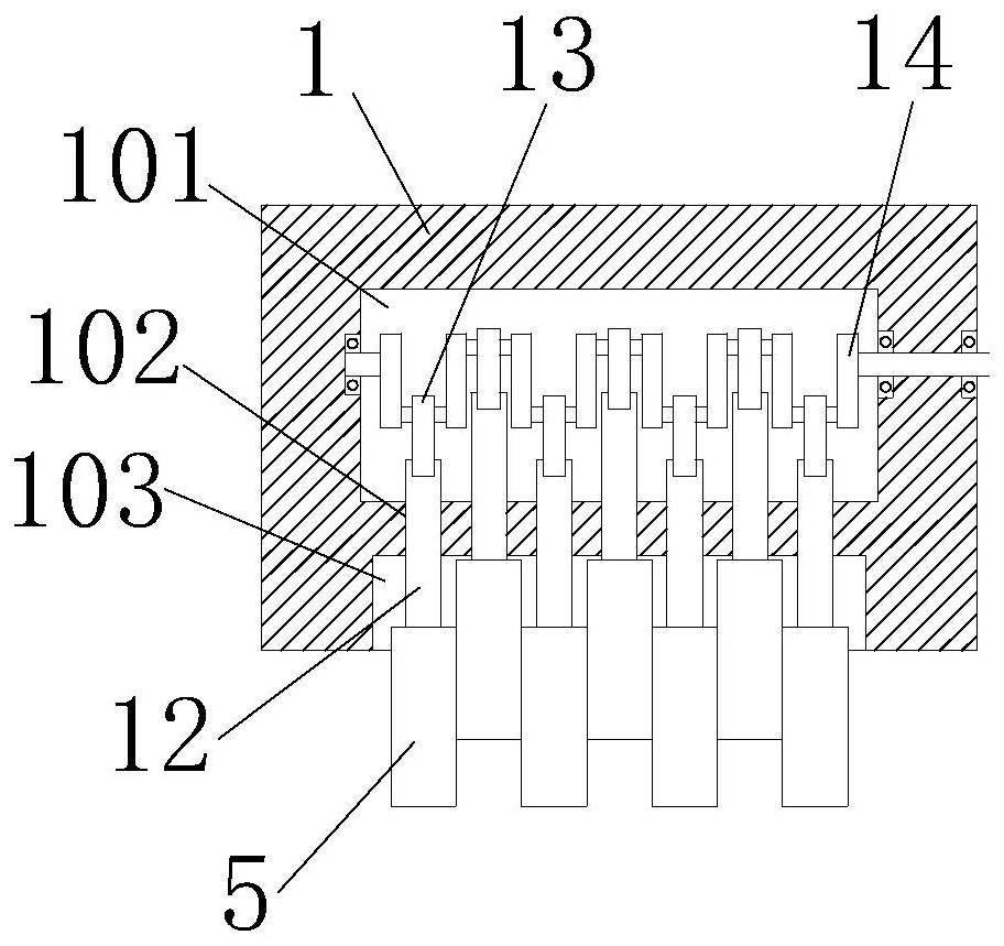 Forging device for die steel