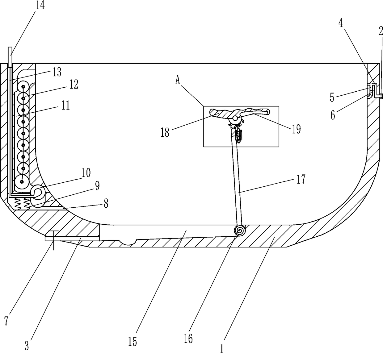 Swimming training cylinder