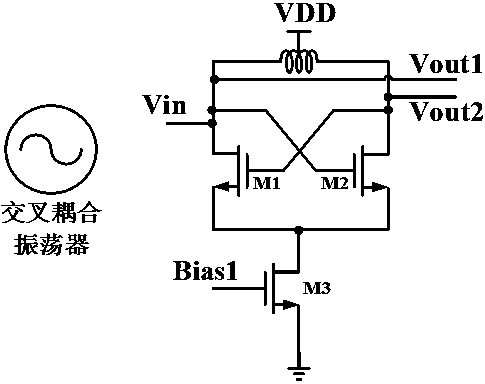 A cmos integrated circuit terahertz source applied in the field of terahertz skin imaging