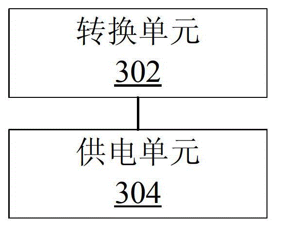 Sensor power supply method and device