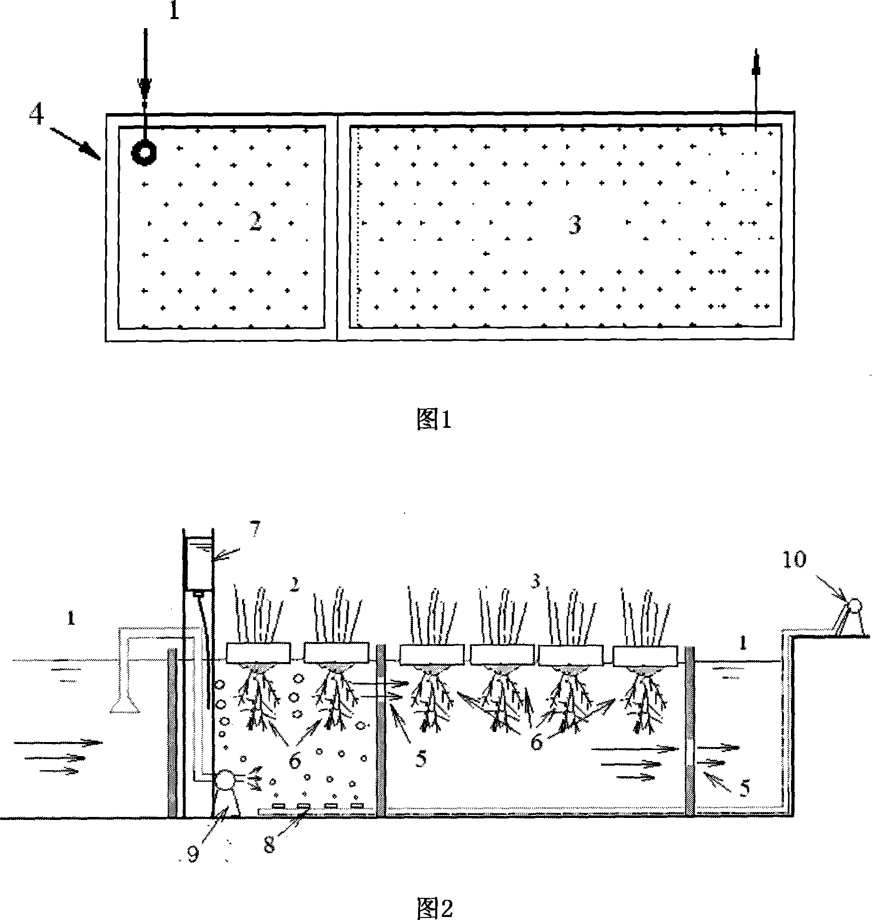 Method for treating landscape water body eutrophication pollution