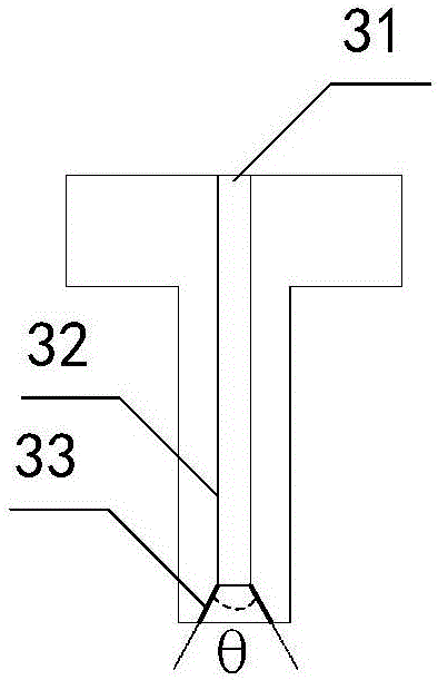 Dry etching reaction device and gas nozzle for dry etching reaction