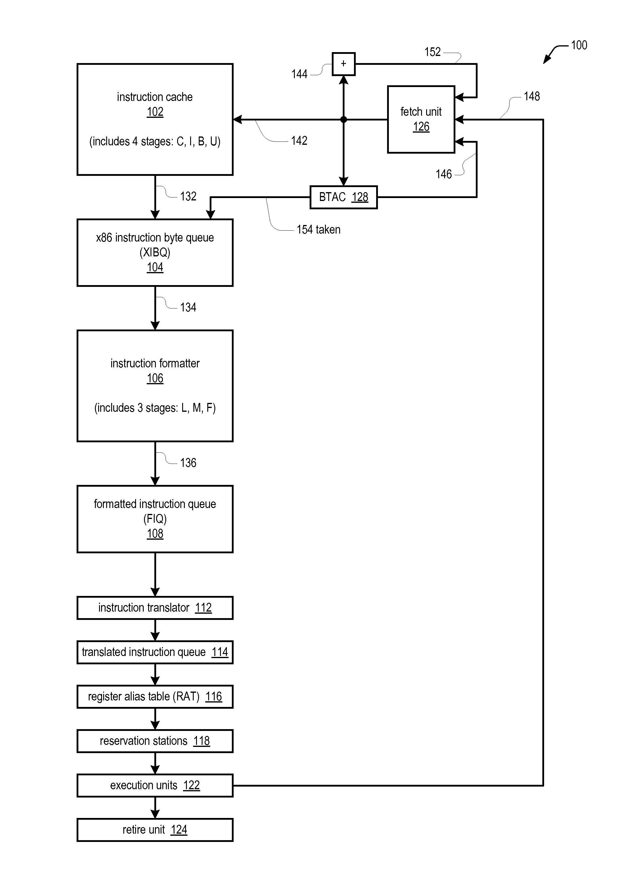 Prefix accumulation for efficient processing of instructions with multiple prefix bytes