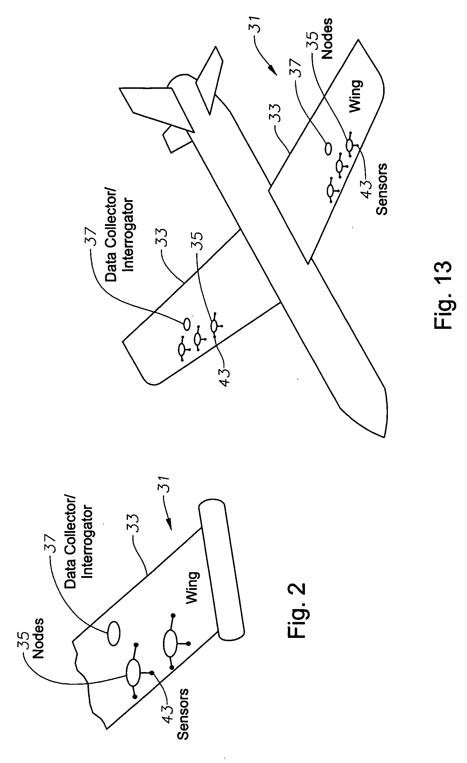 System to monitor the health of a structure, sensor nodes, program product, and related methods