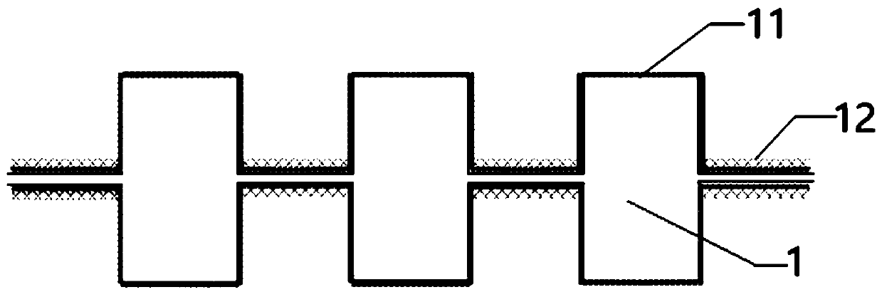 Composite coating for fuel cell polar plate and preparation method thereof