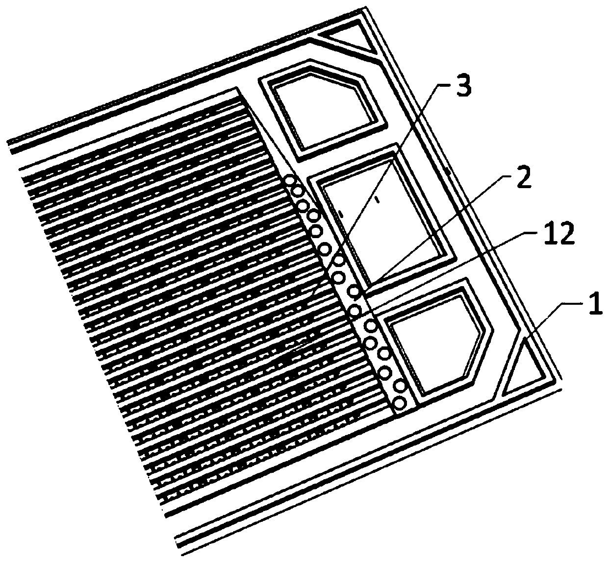 Composite coating for fuel cell polar plate and preparation method thereof