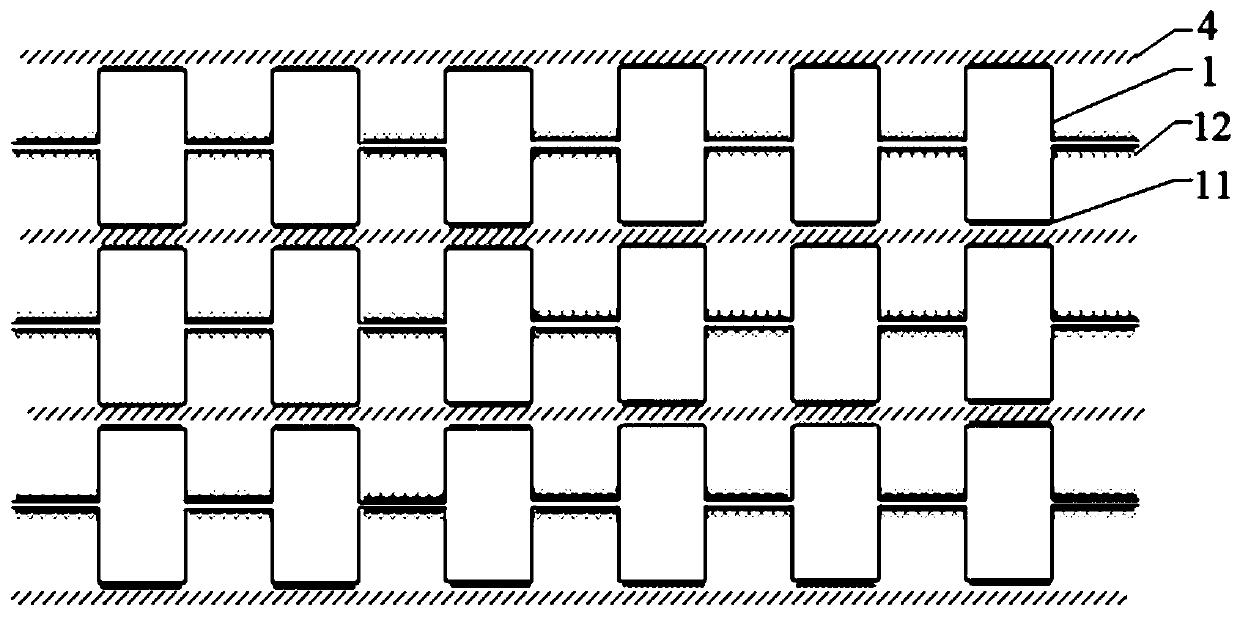 Composite coating for fuel cell polar plate and preparation method thereof