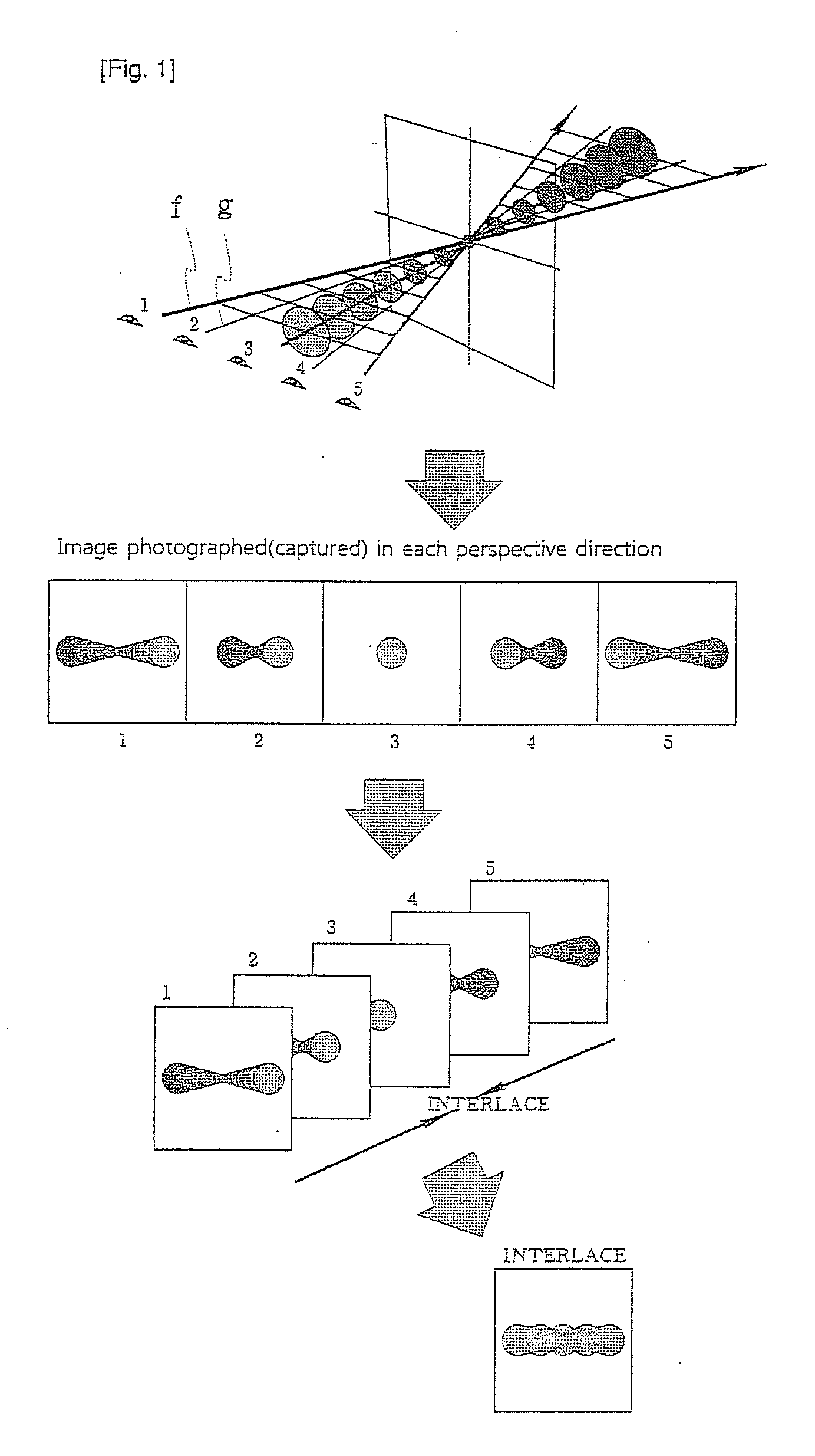 Three-dimensional image display panel structure