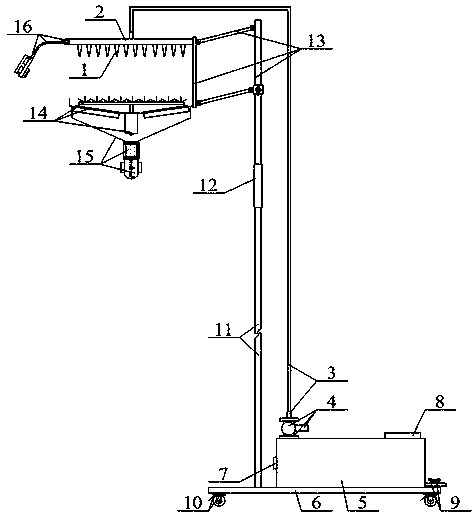 Intelligent cleaning device for optical energy street lamp