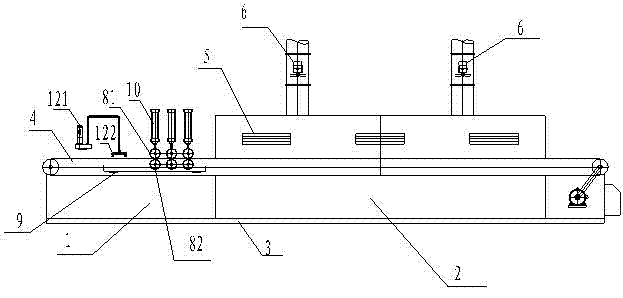 Automatic fiber liquid adding and drying equipment