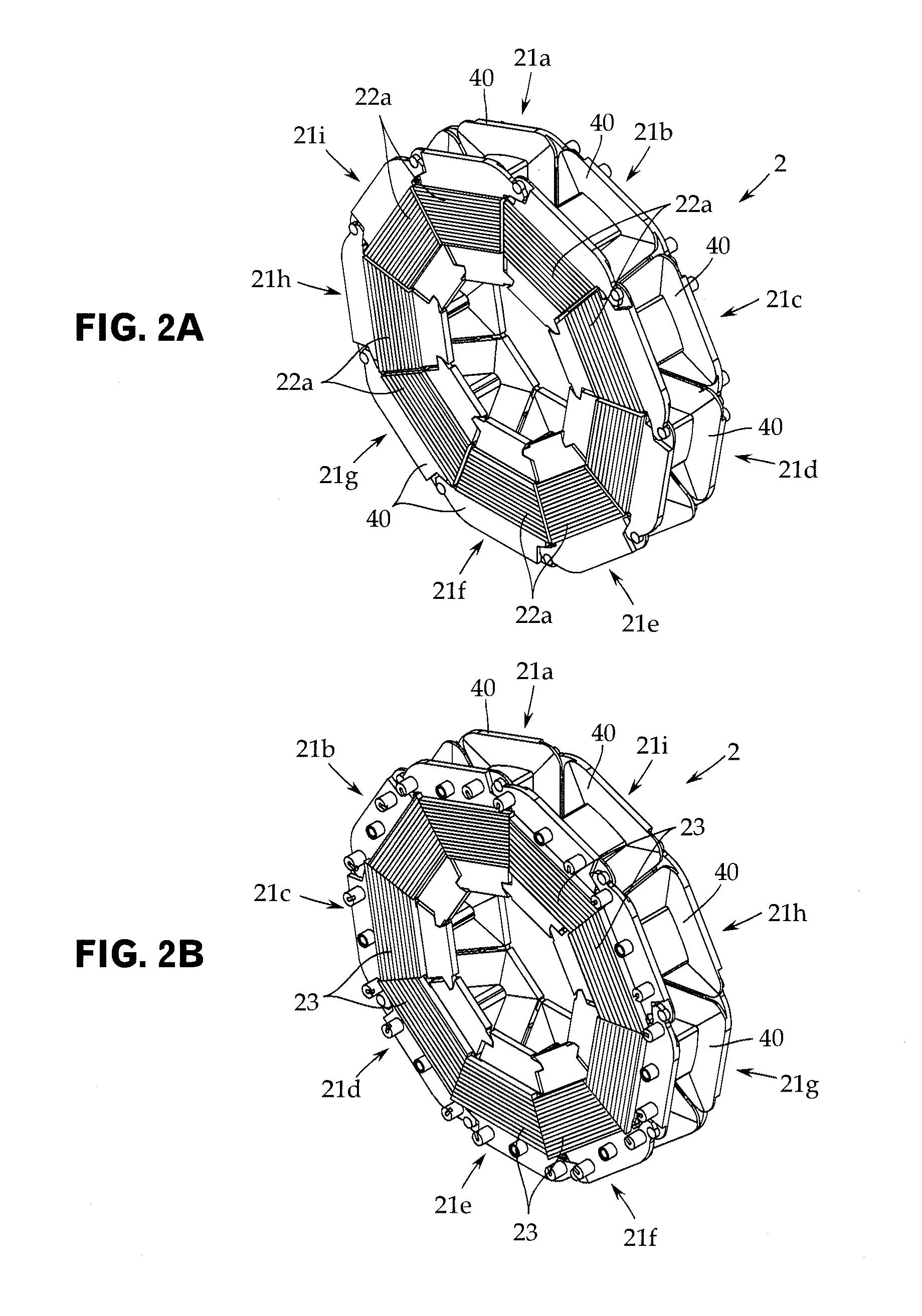 Axial gap motor and pump device