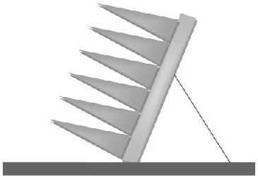 A method for forming radar absorbing material shielding screen