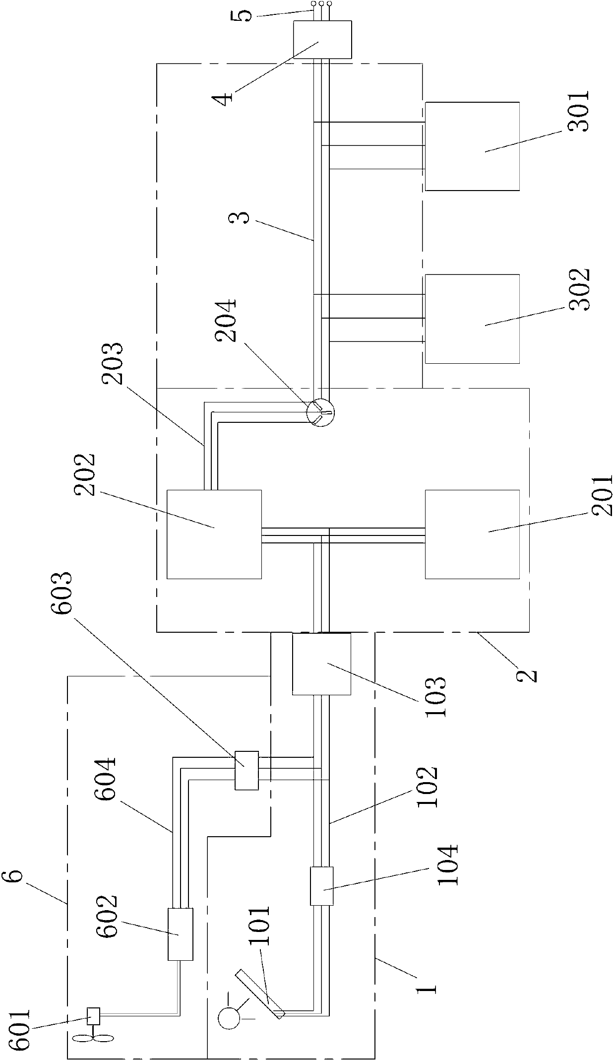 Hybrid power generation system for room air conditioner