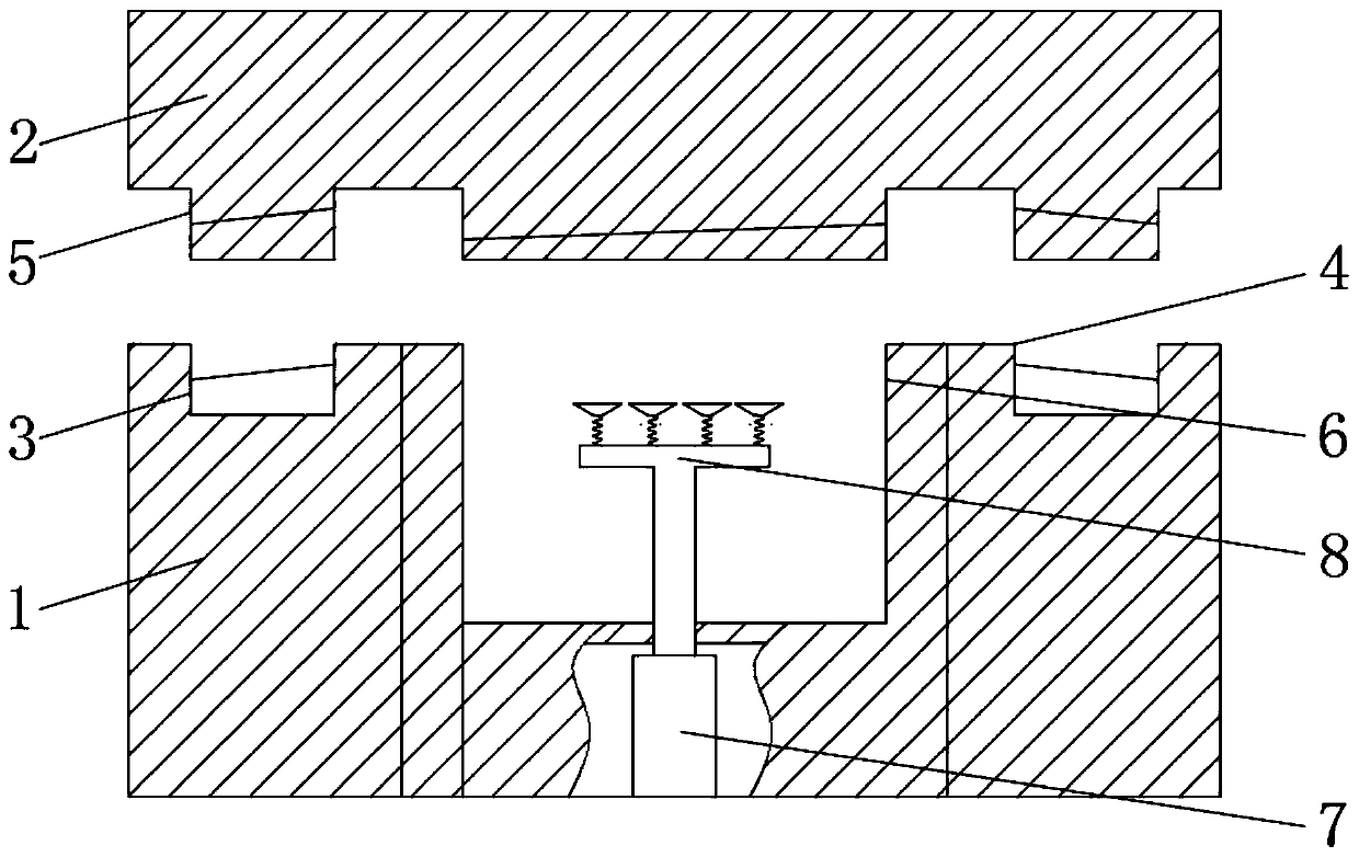 Vehicle tail lamp injection mold