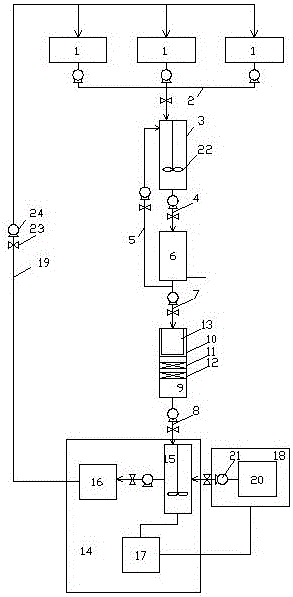 Diamond wire slicing cooling liquid integrated treatment method for sapphire and silicon wafers