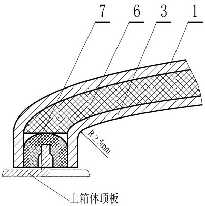 High-negative-pressure-resistant door cover of bag type dust collector