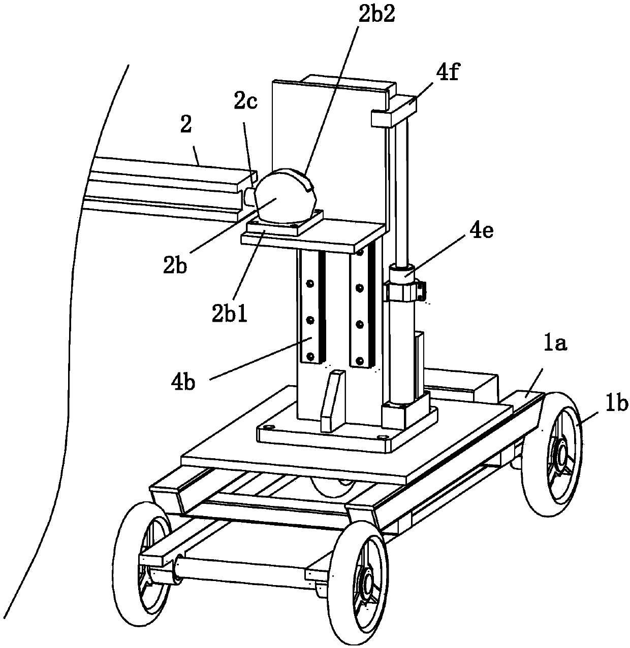 Concrete pavement automatic screeding device