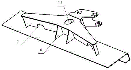 Hinged mounting base on 100% modern city tramcar