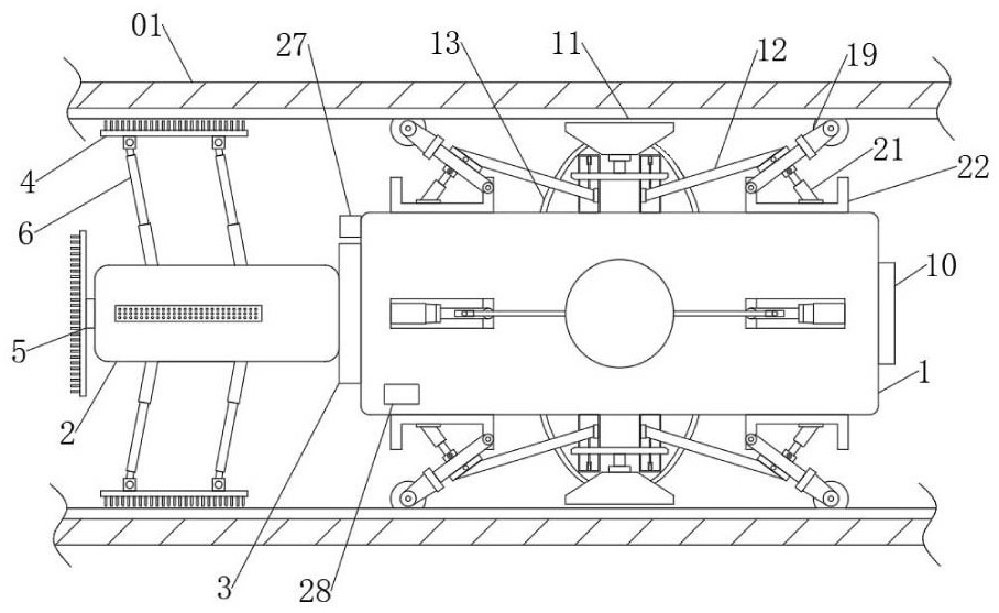 Dust removal device for ventilation system of coal mine well