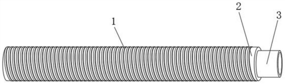 Novel thread winding hollow glass fiber reinforced plastic rod