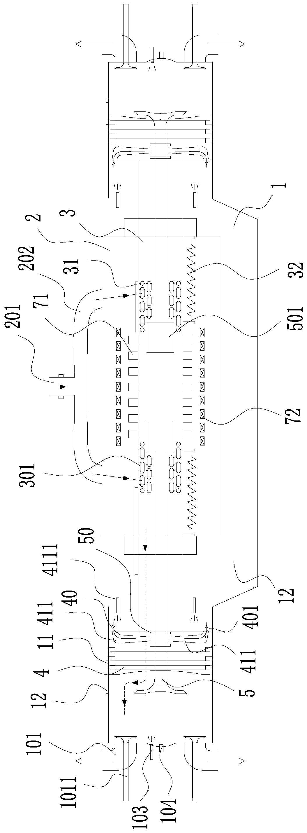 Piston assembly for novel engine and novel engine