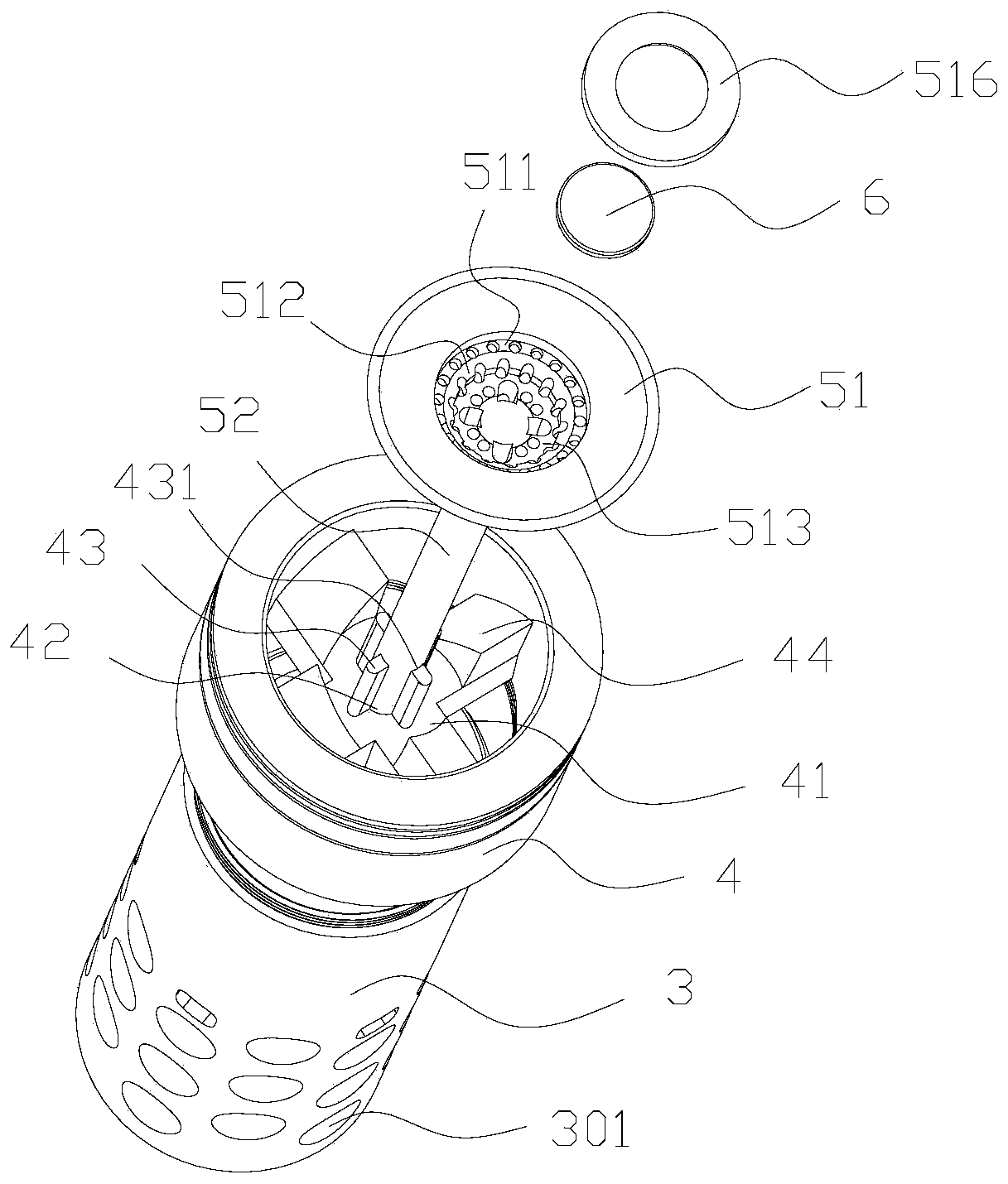 Piston assembly for novel engine and novel engine