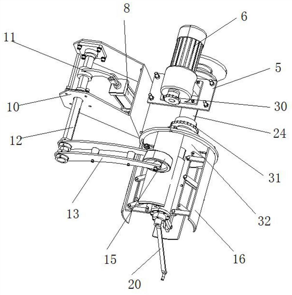 A rewinding and unwinding fixation device coated with marine cables