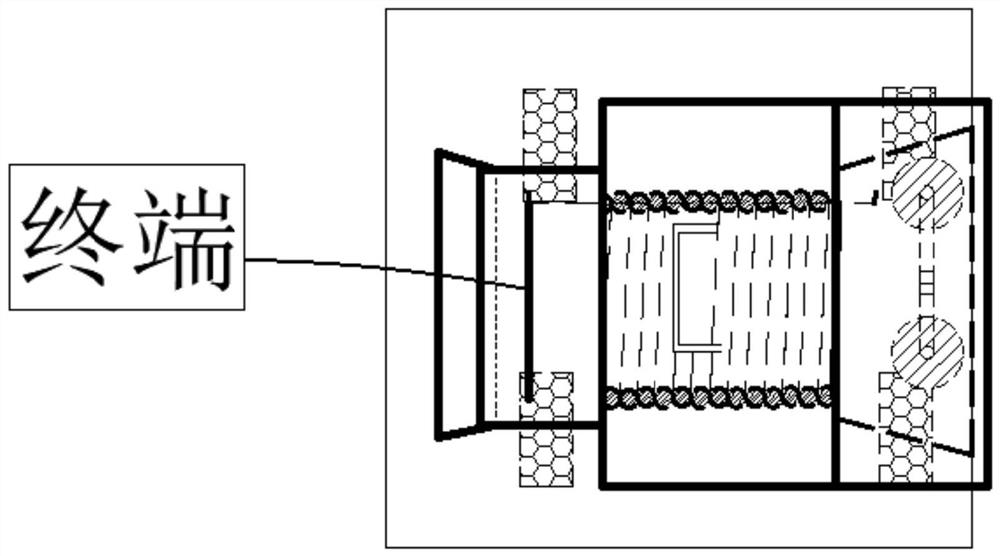 Geological radar detection surface adapting device and method for tunnel advanced geological forecast