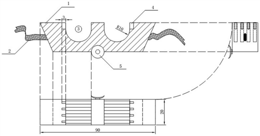 Myopic glasses wearing clamp suitable for positive pressure type respirator and respirator