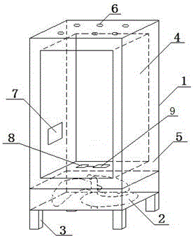 Intelligent double-box-body overlapped type heat-dissipation power distribution cabinet