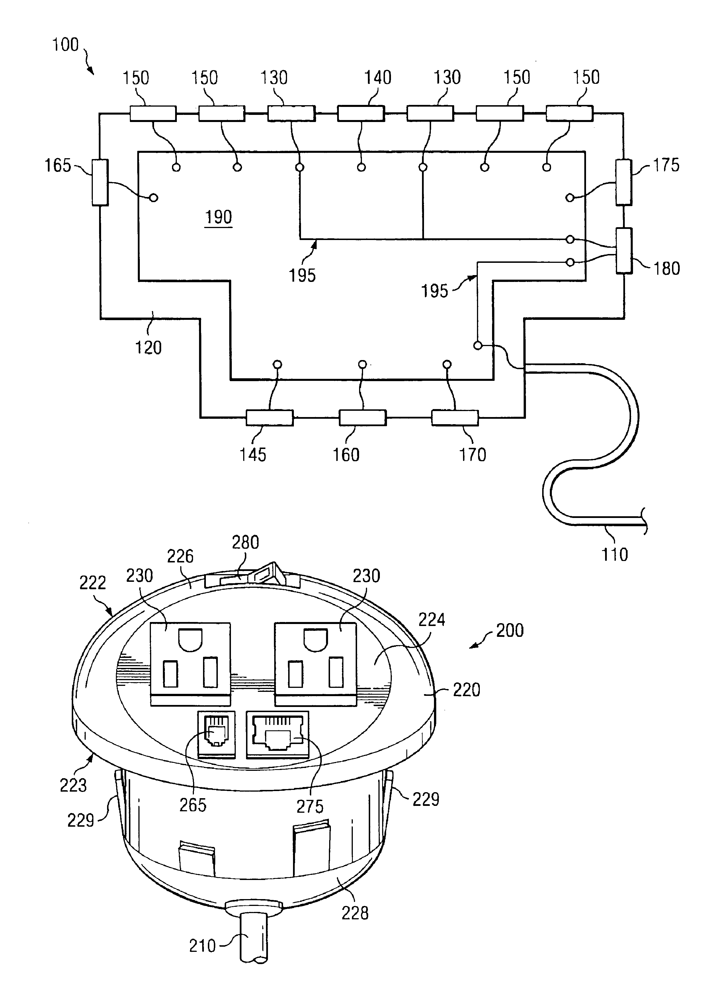 Power harness having multiple upstream USB ports