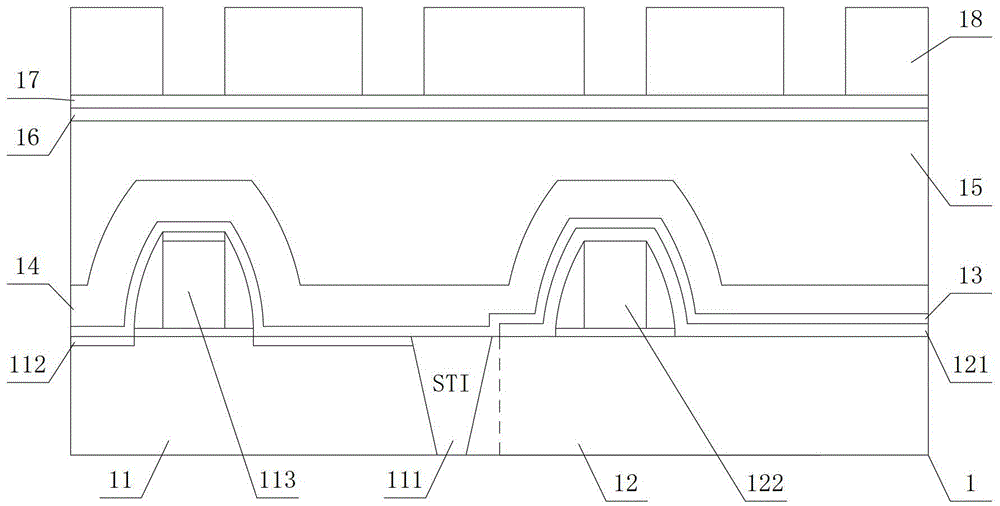 Double-structure contact hole synchronous-etching technology