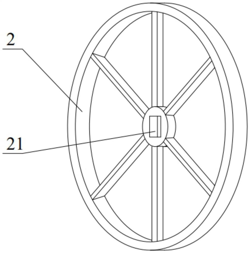 Pattern conveying belt coiling device and using method thereof