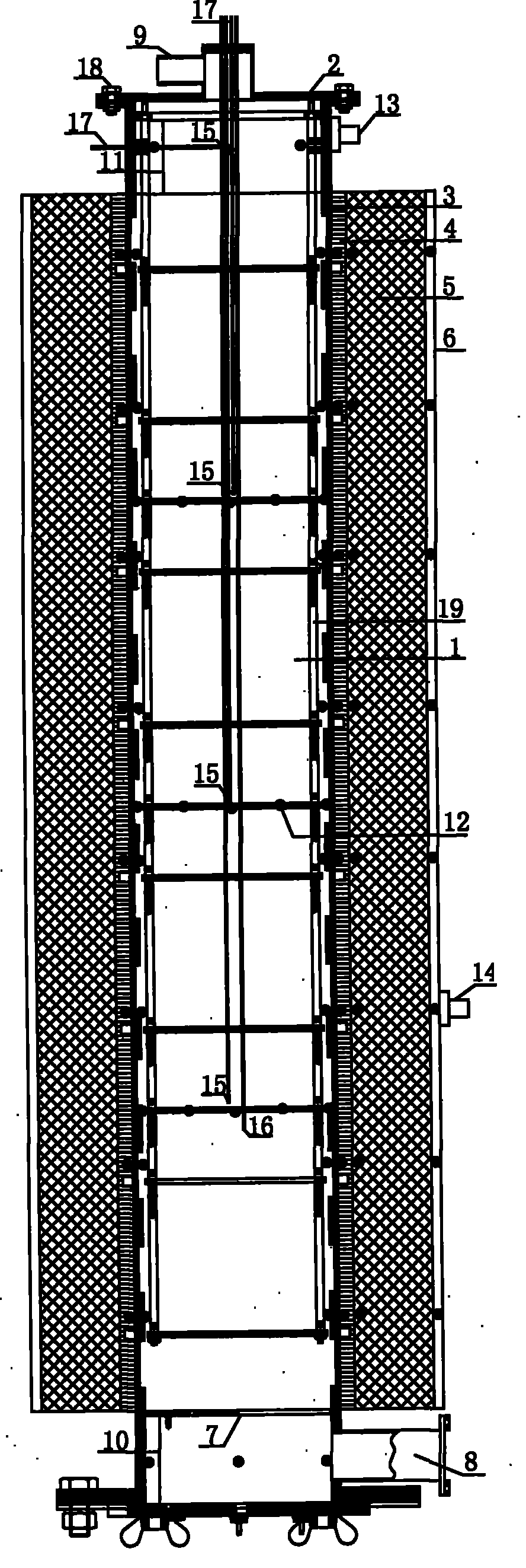 Device for simulation of coal spontaneous combustion on basis of programmed temperature control