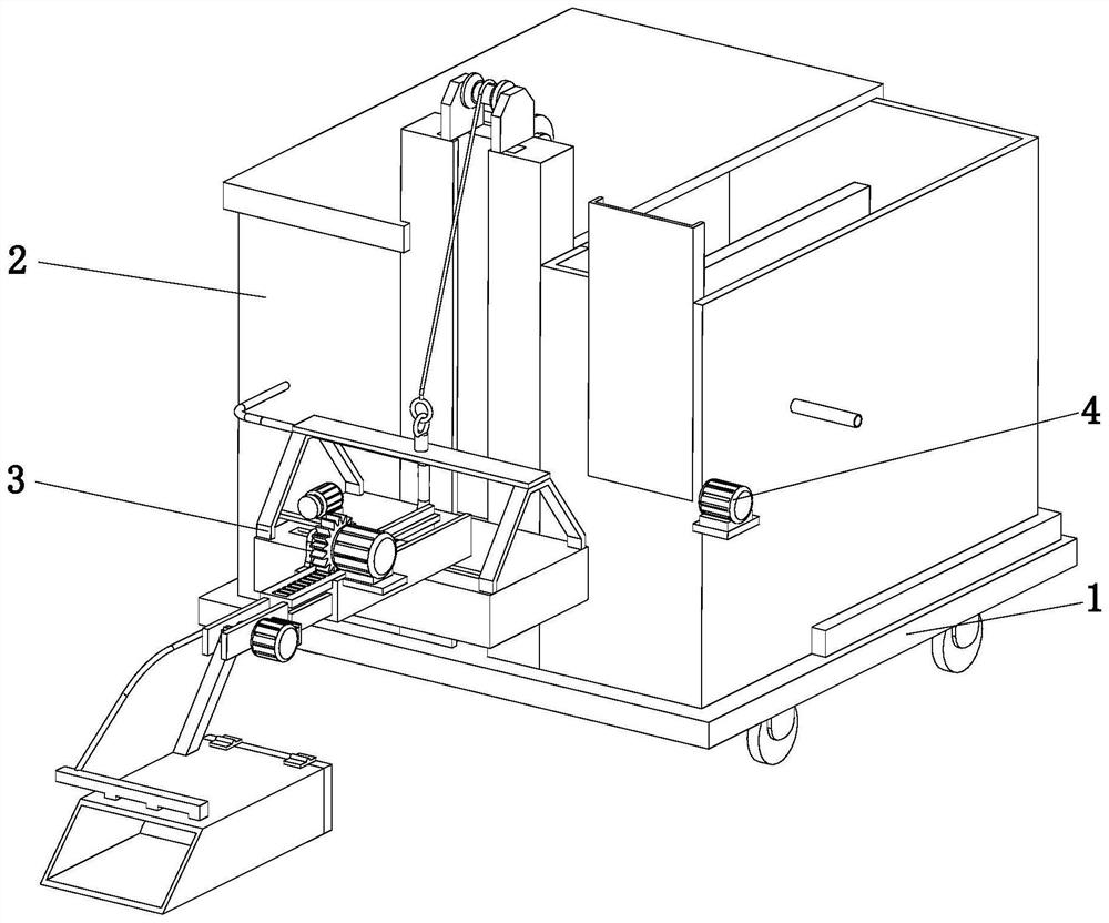 Wall painting material recovery device for building construction