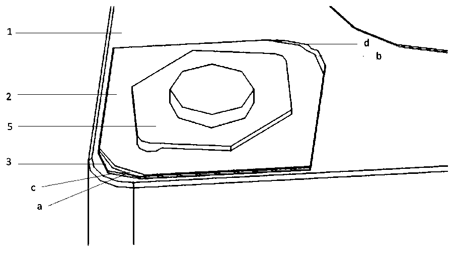 PCBN blade with combined cuttings-guiding structure