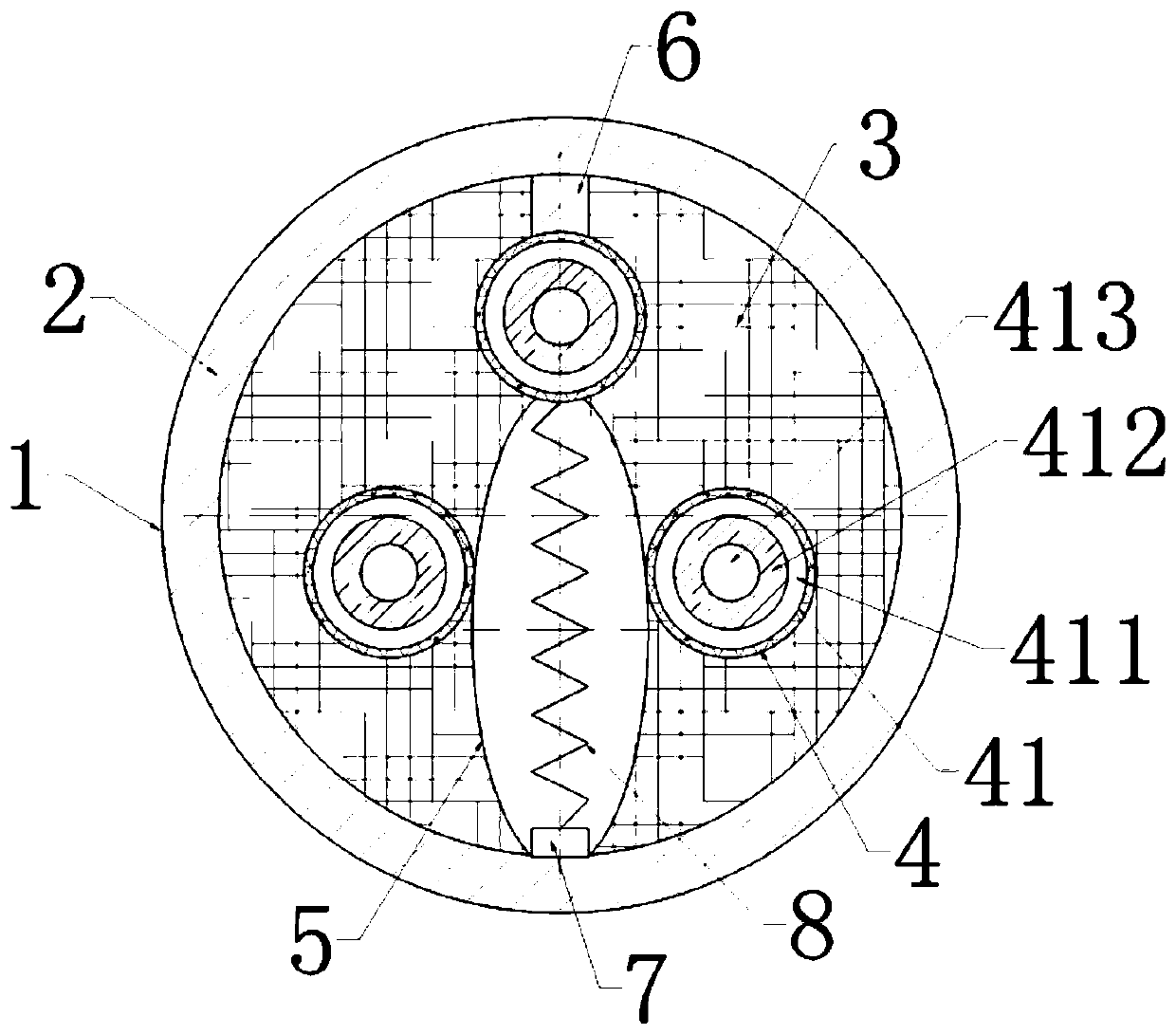 Cable capable of protecting wire core