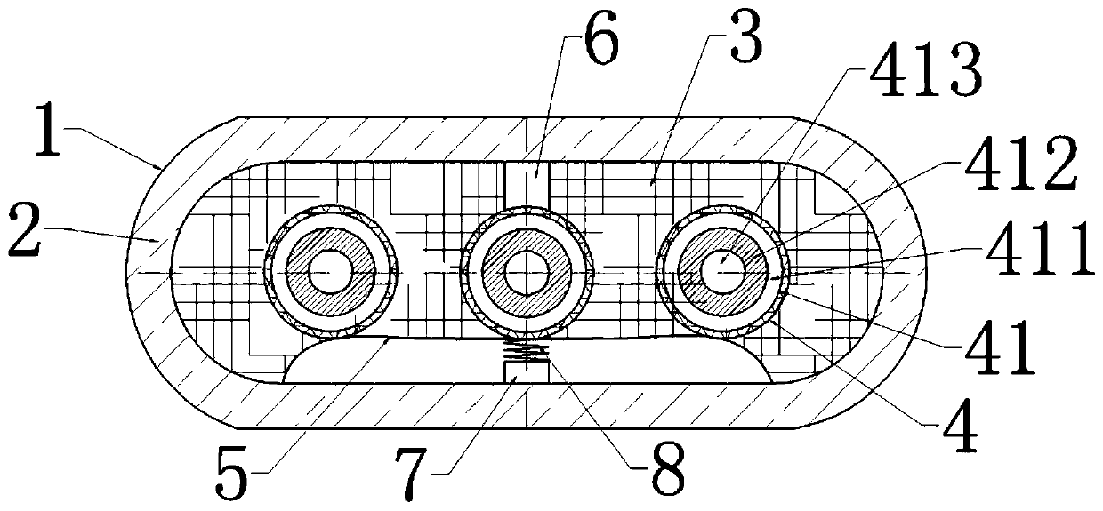 Cable capable of protecting wire core