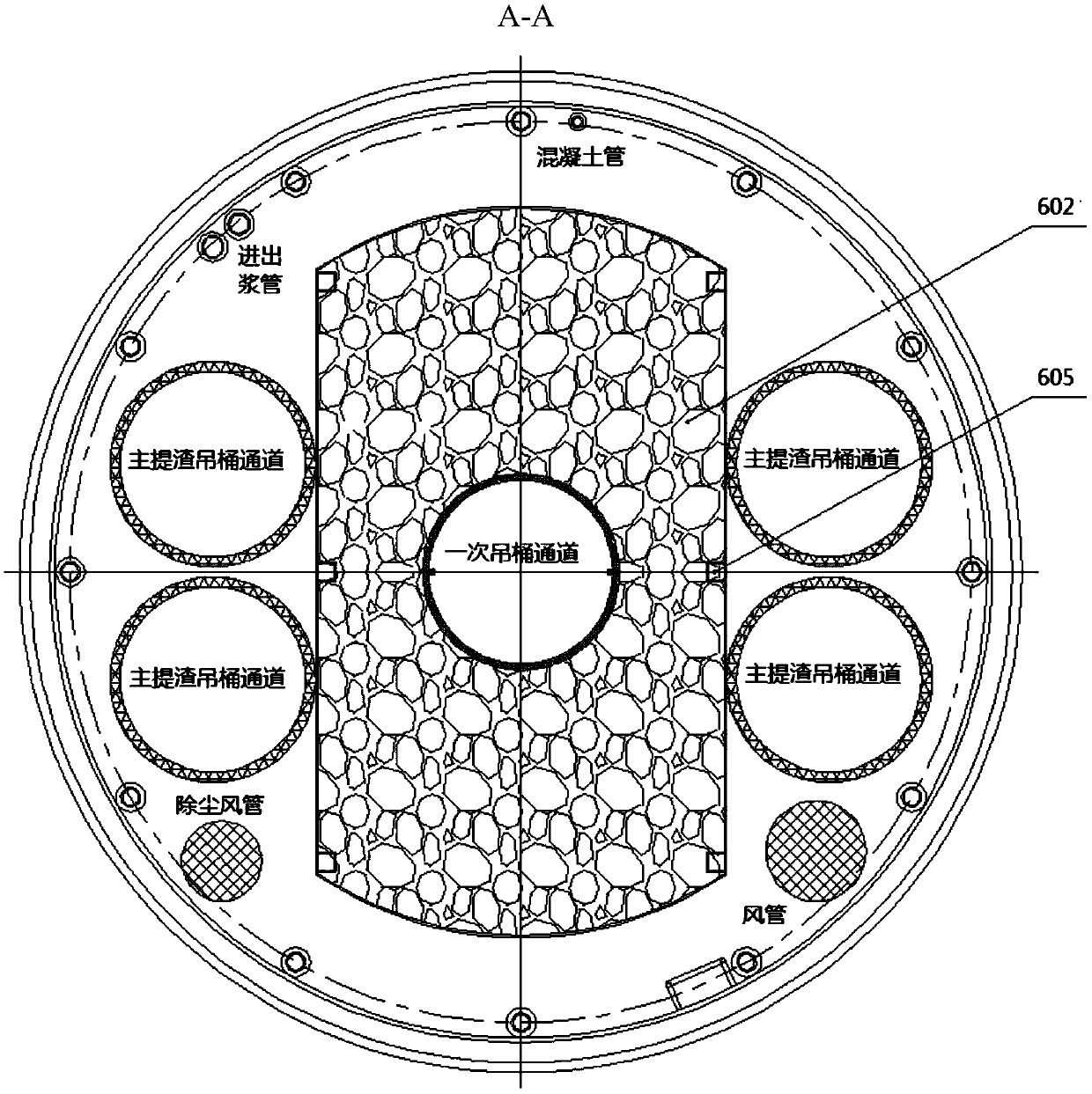 Deep shaft rock tunnel boring machine