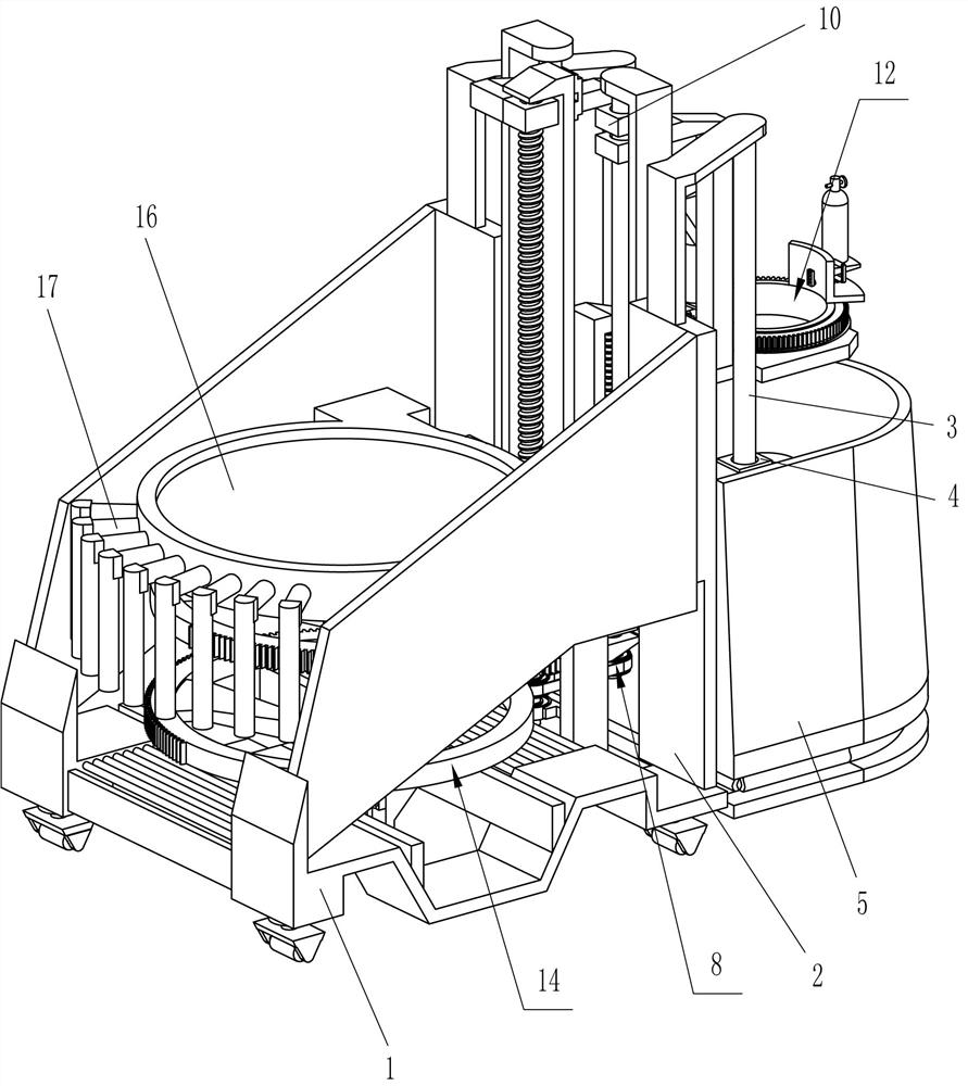 A kind of outdoor traffic indicating column rapid painting maintenance equipment