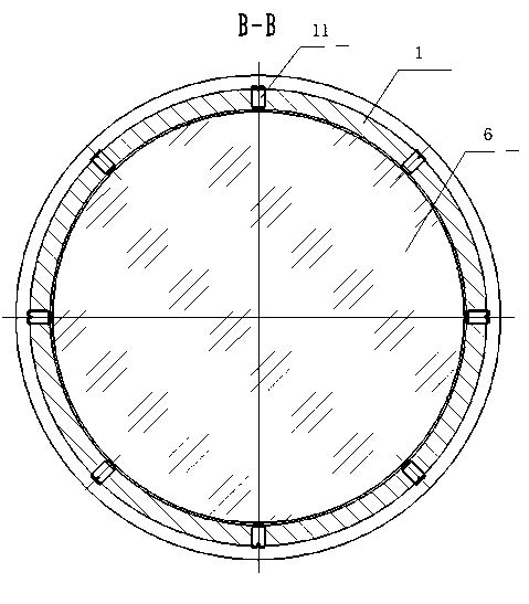 Picture frame structure of heavy-calibre combined lens