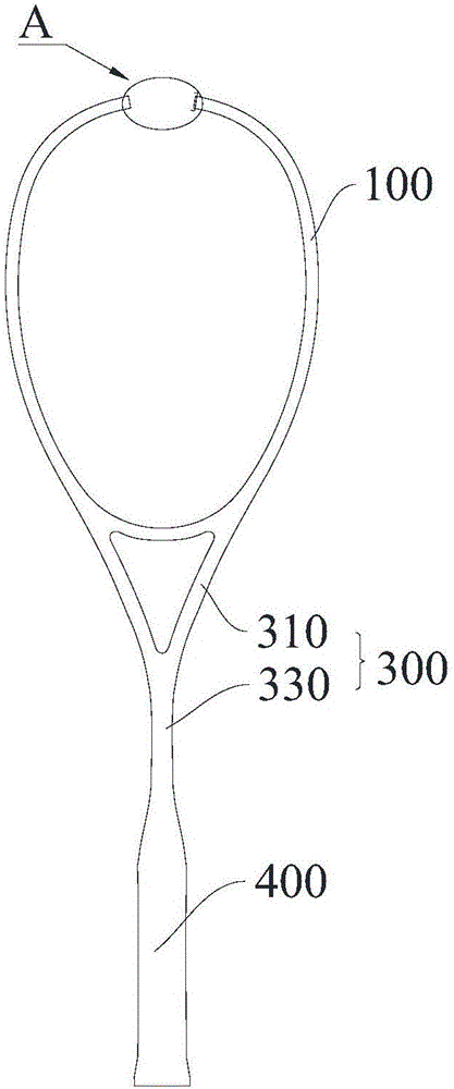 Tennis racket frame and tennis racket