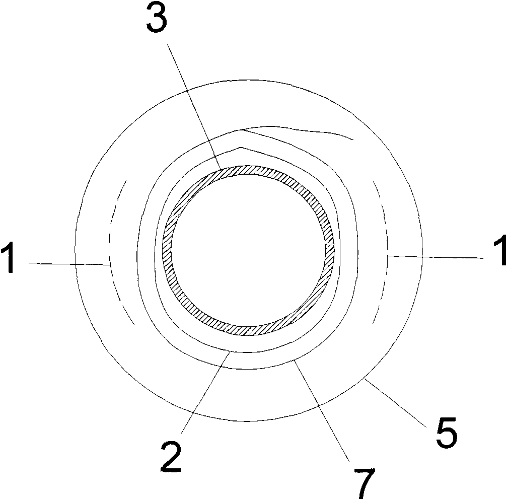 Slurry injection technique of double-valve sleeve valve tube of cloth bag