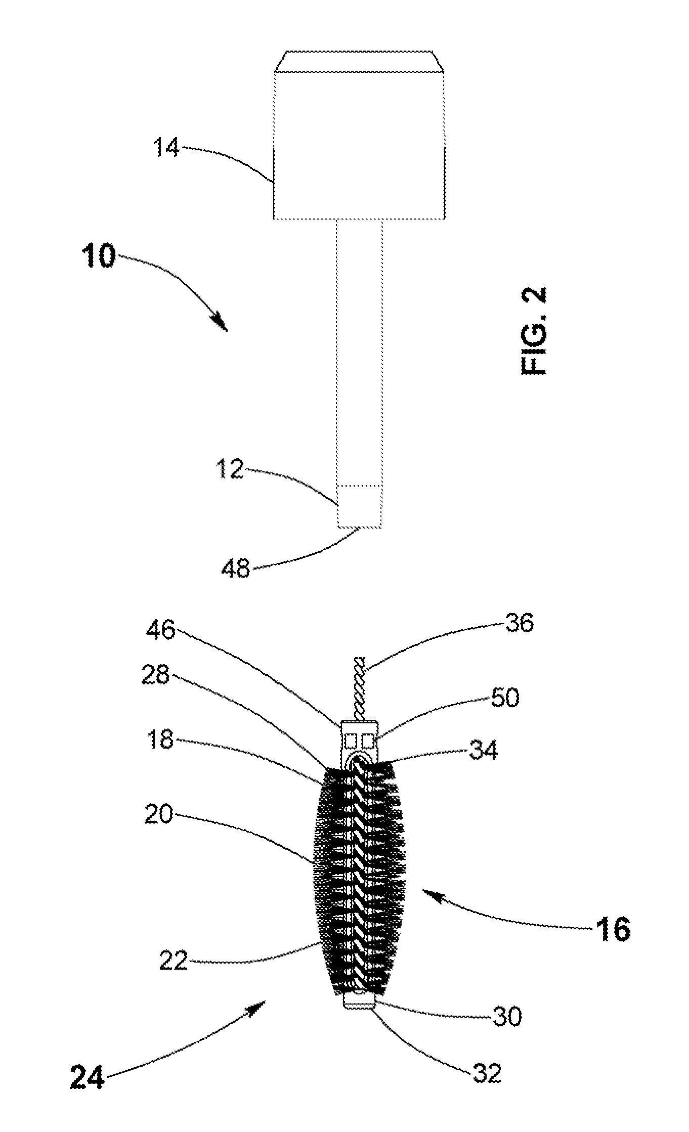 Cosmetic Applicator with Disparate Material Application Zones and Backwipe Return