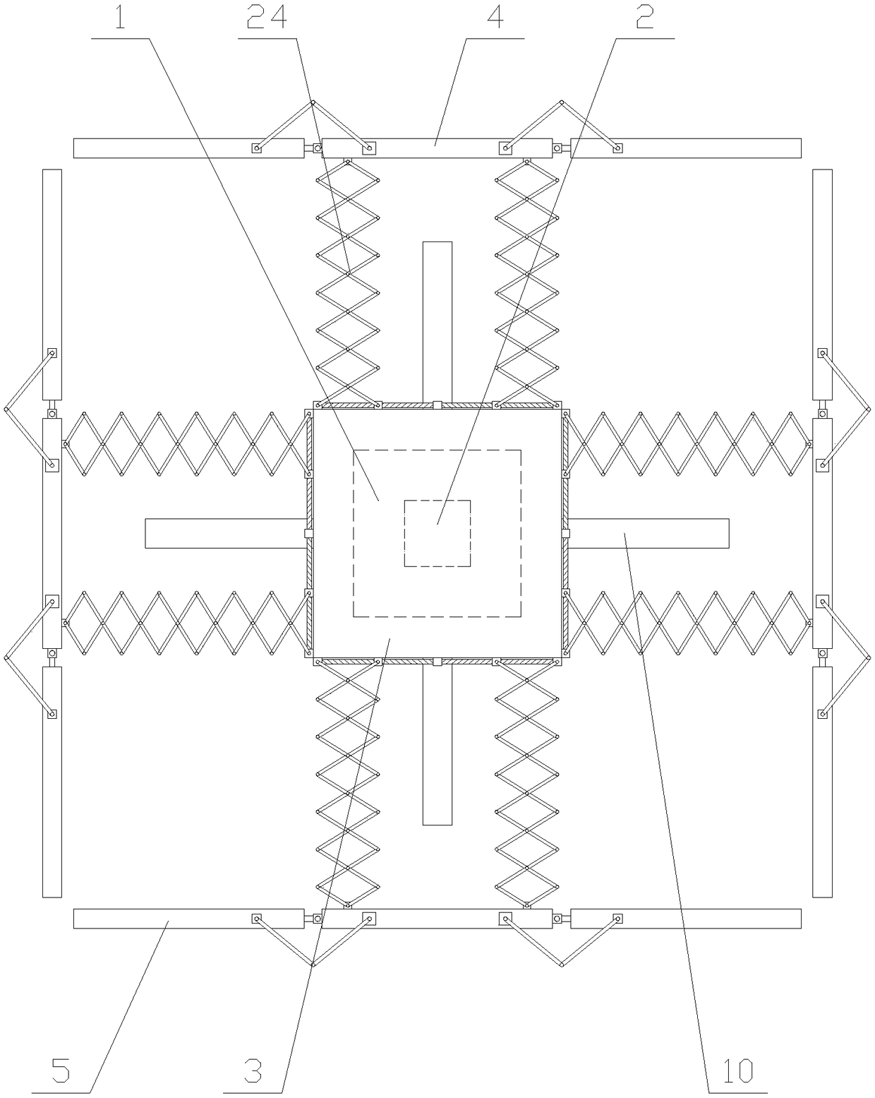 Mobile traffic lights with high displaying range and stable structure