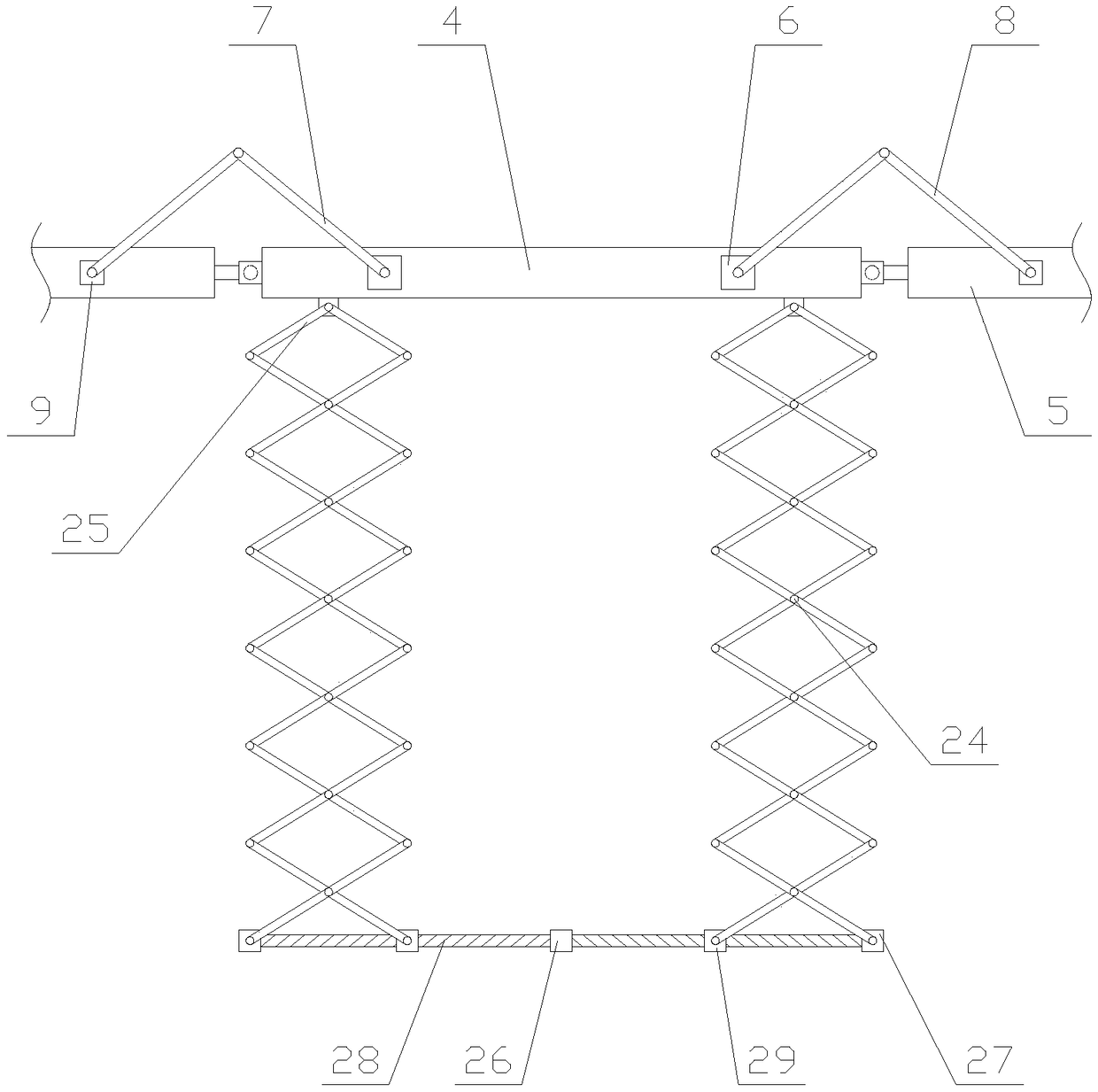 Mobile traffic lights with high displaying range and stable structure