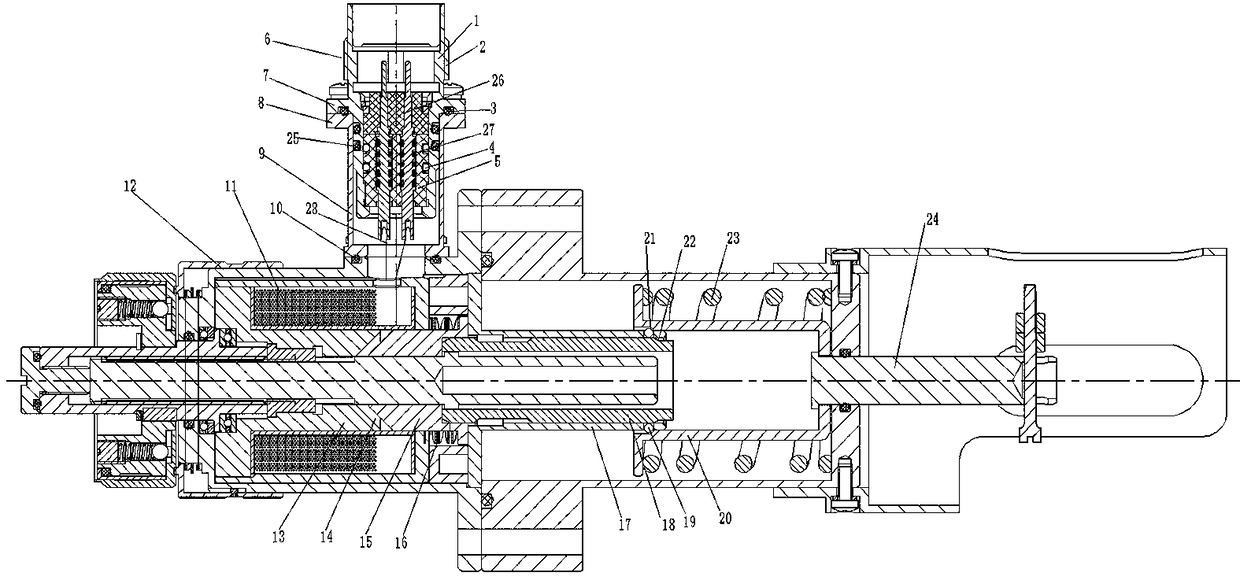 Underwater electromagnetic separation component and underwater electromagnetic separation device