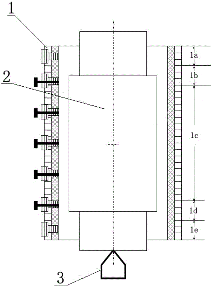 Whole induction heating temperature control method for support rollers