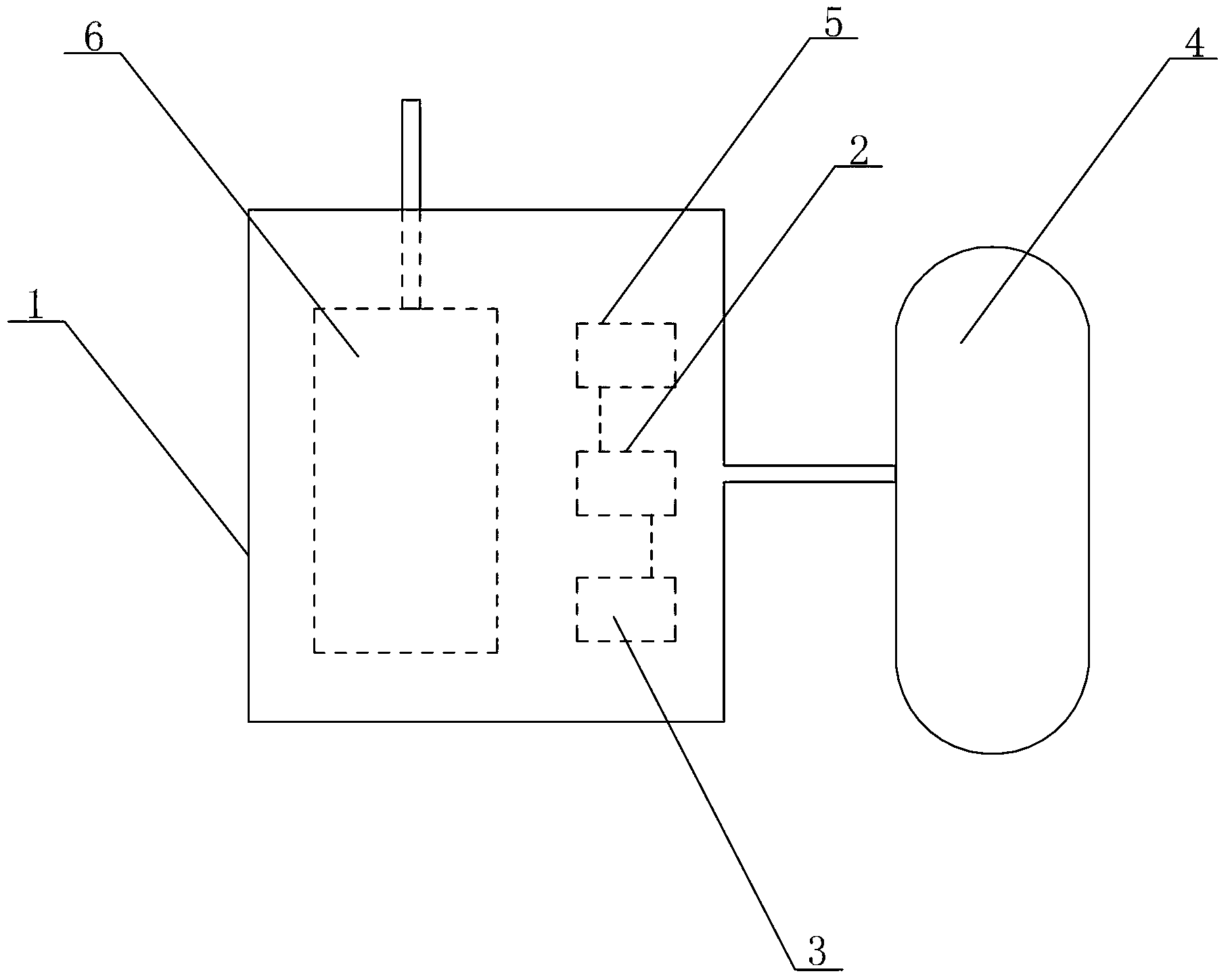 Internal-and-external-pressure active balancing chamber