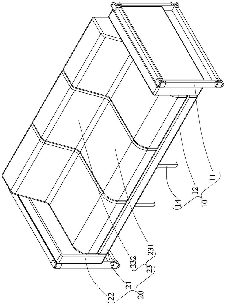 Sponge sofa with metal support